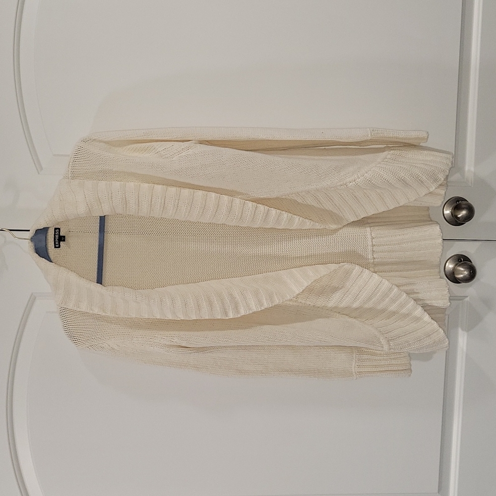 Express Chunky Long Open Cardigan